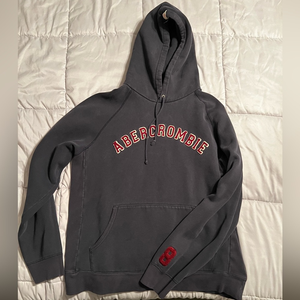 Vintage Abercrombie & Fitch Men’s zip hoodie - circa early 2000’s - Navy color